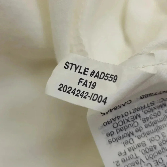 Madewell Hole Punch Flutter Sleeve Top in White Size XS - Picture 7 of 8